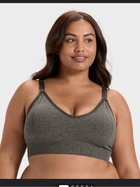 Auden Charcoal Seamless Nursing Bralette